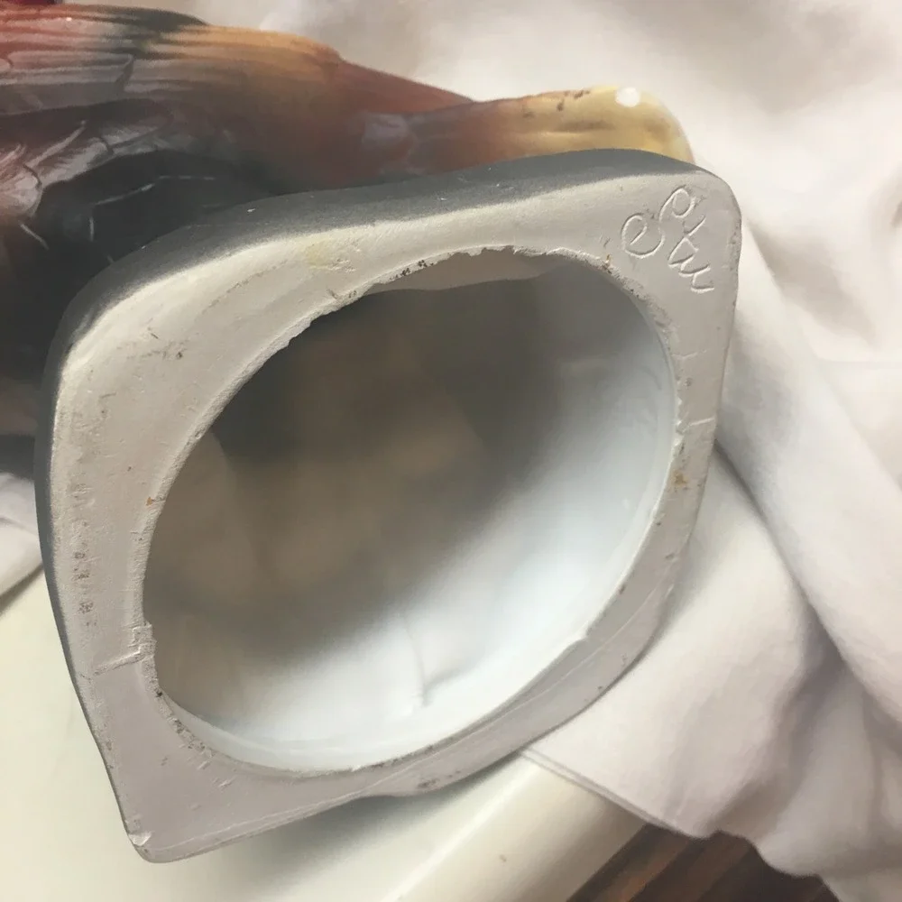 Beautiful American Bald Eagle Ceramic Statue 11